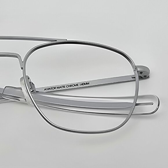 *SOLD* Randolph Engineering Aviator AF Bayonet Matte Chrome Sunglasses Frame - Picture 12 of 13